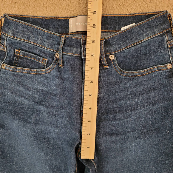 Everlane Women's Blue‎ Mid Rise Dark Wash Skinny Jeans. Size 26 - Picture 6 of 7